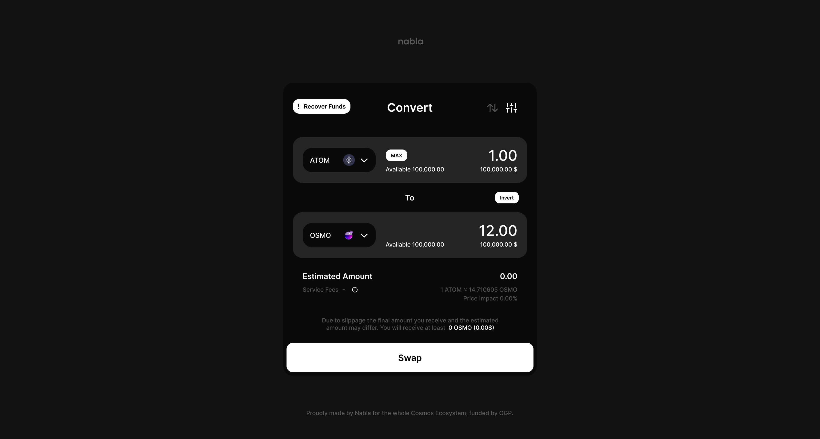 Outpost widget example Oupost widget example image